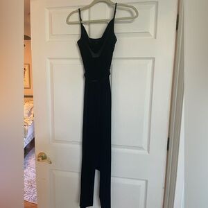 Elegant Black Velvet jumpsuit
